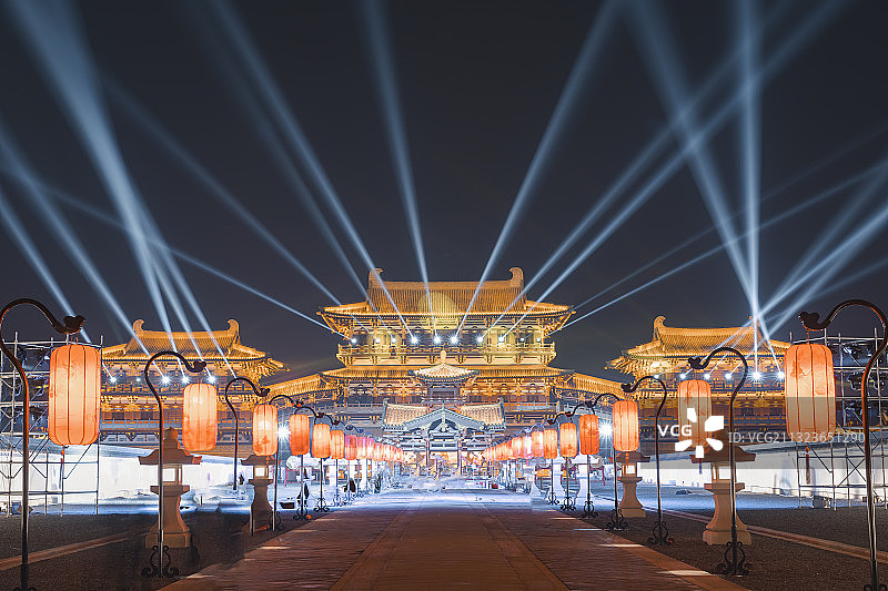 河南省隋唐洛阳城九州池景区图片素材