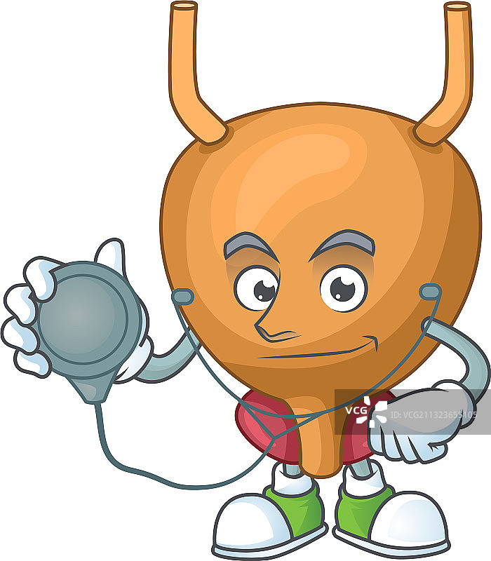卡通医生与听诊器图片素材