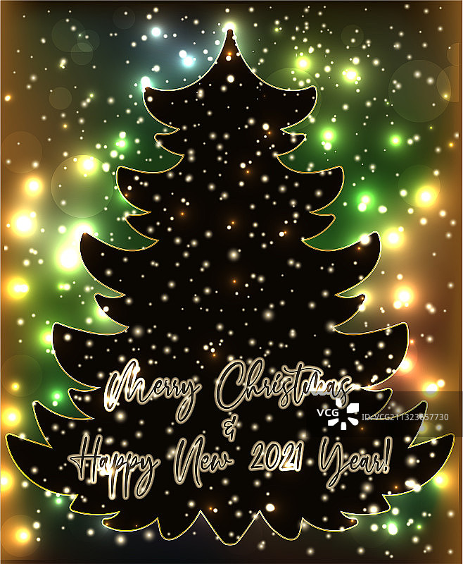 圣诞快乐新年VIP卡矢量素材图片素材