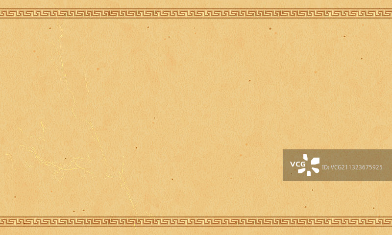 带有希腊饰物的古董纸莎草纸图片素材