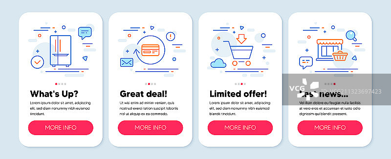 退款佣金等商务图标合集图片素材