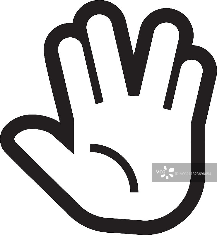 扁平风格抓取手势图片素材