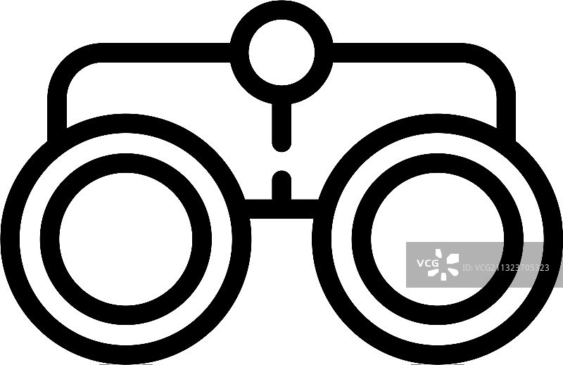 视力检查图标轮廓样式图片素材
