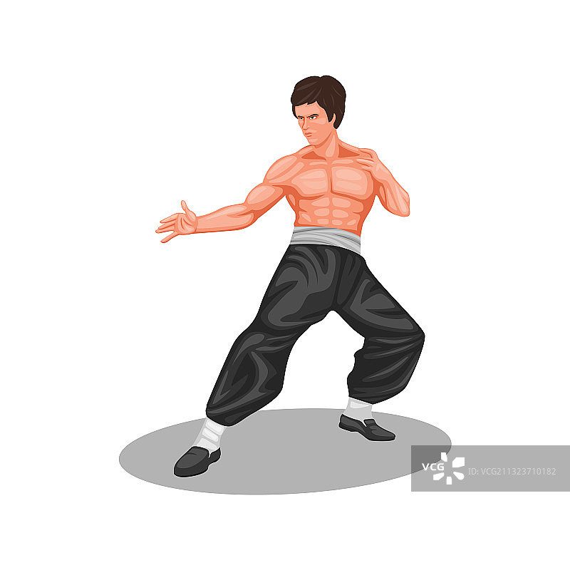 李小龙武术传奇人物概念图片素材