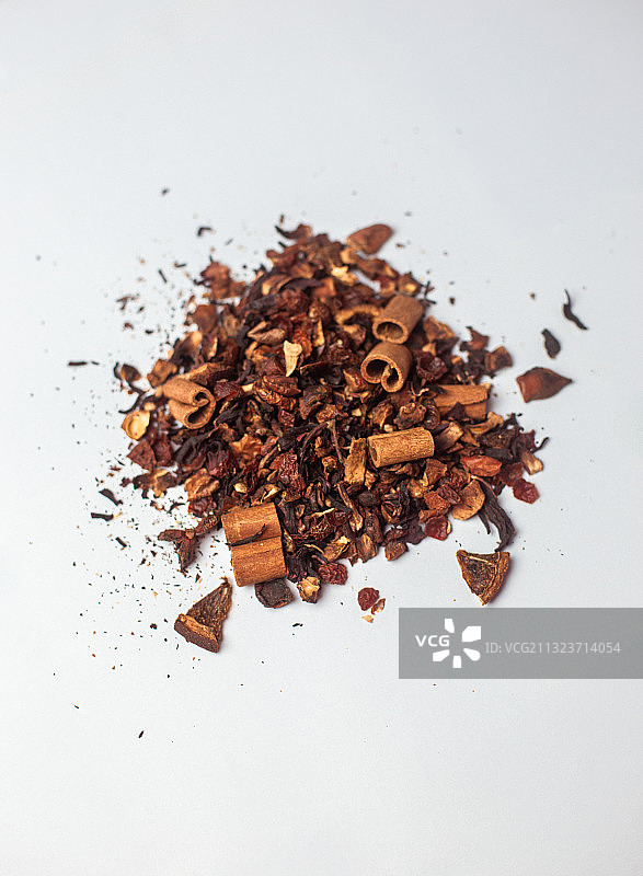 白色背景上的干货特写图片素材