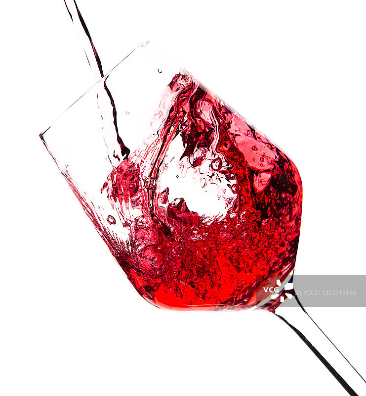 红酒飞溅特写图片素材