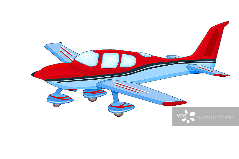 白色背景上的小型飞机图片素材