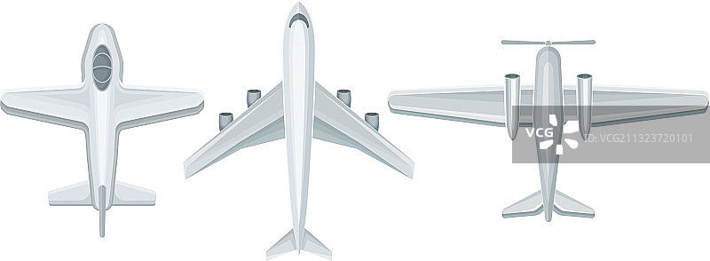 战斗机和飞机俯视图合集图片素材