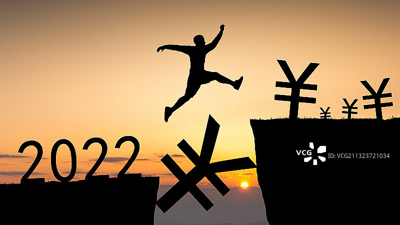 2022年人民币经济跨越图片素材