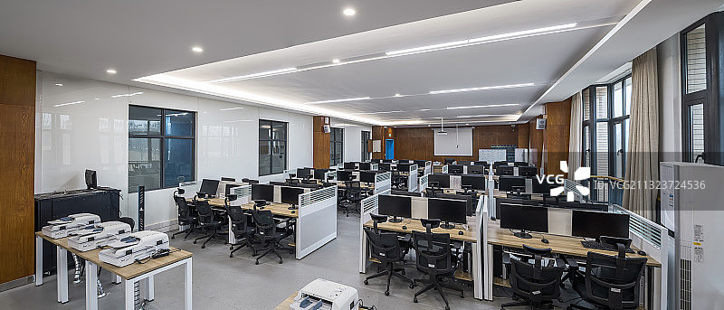 计算机实验室,学校,空的,计算机网络,无人图片素材