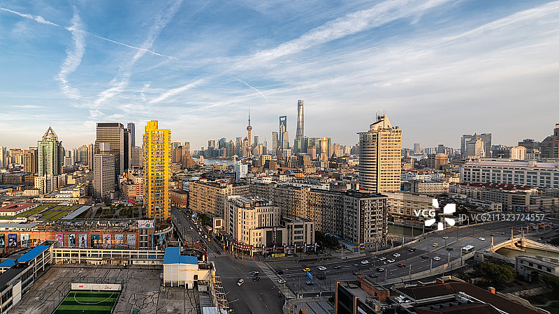 上海陆家嘴CBD全景图片素材