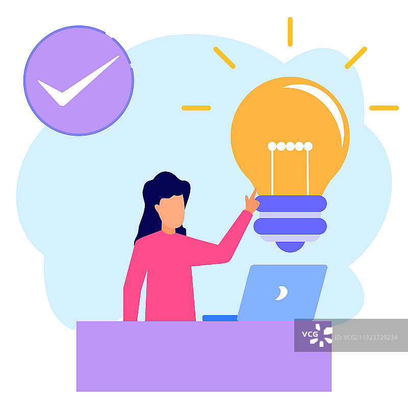 卡通人物商业创意图片素材