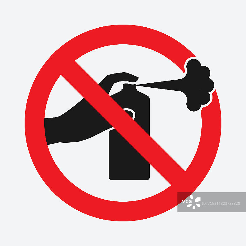 禁止喷涂涂鸦标志图片素材