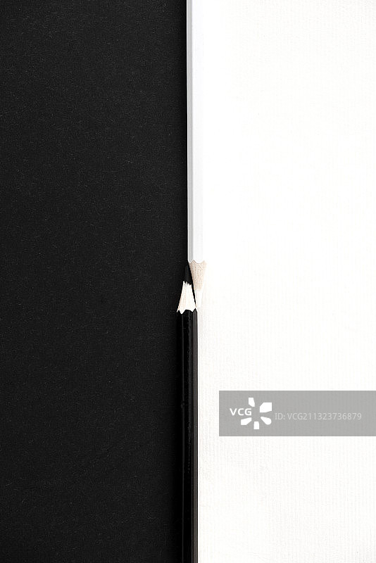 创意极简黑白铅笔静物摄影图片素材