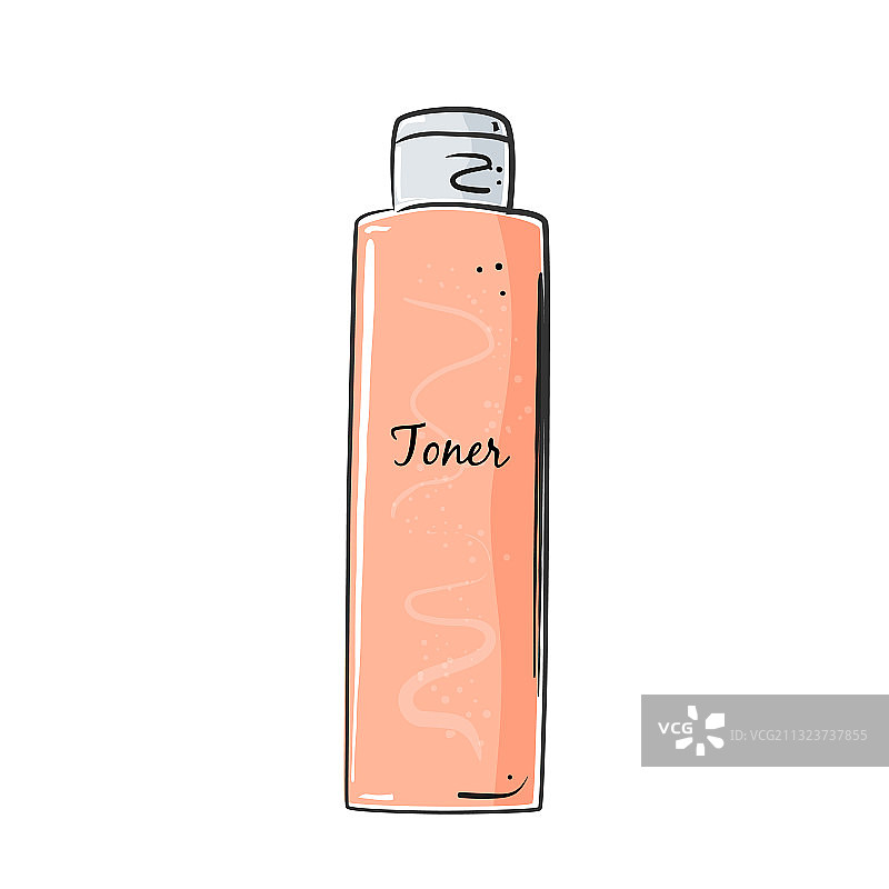 用于皮肤护理的面部乳液美容爽肤水瓶图片素材