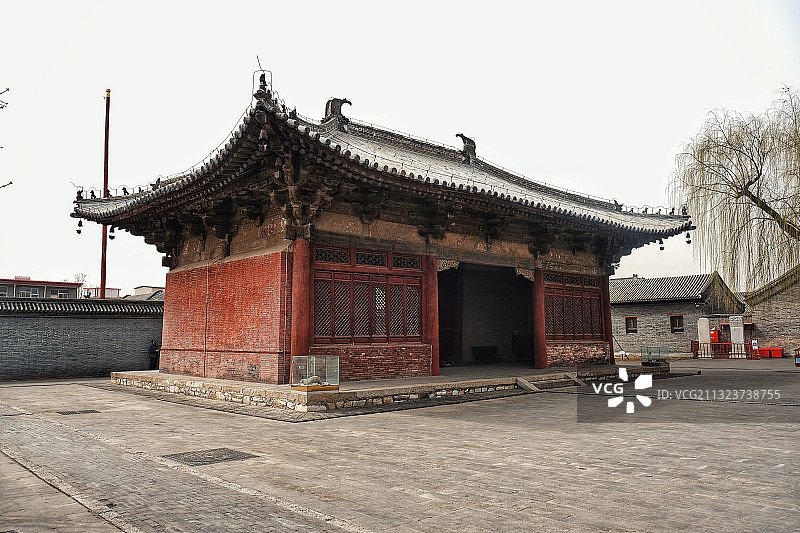 天津蓟州独乐寺 辽代古建筑图片素材