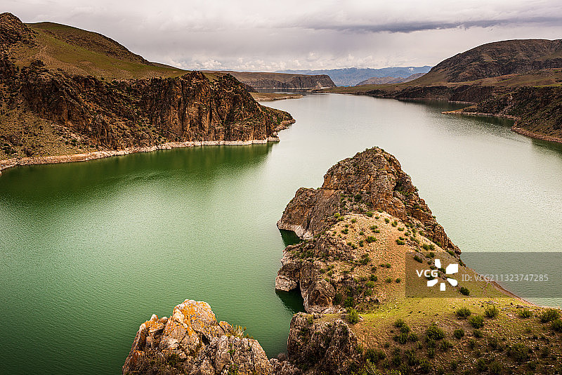 新疆-特克斯-喀拉峻-琼库什台-鳄鱼湾-天山大草原图片素材