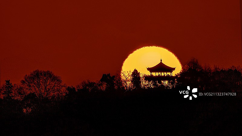 江湖汇观亭图片素材
