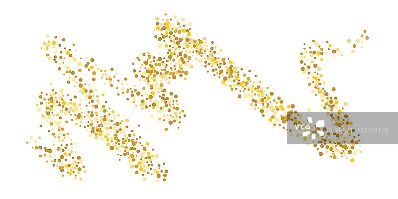 金色闪光纸屑图片素材