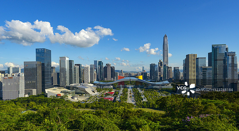深圳市民中心全景图片素材