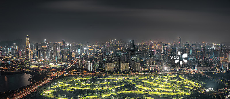 南山湾区全景图片素材