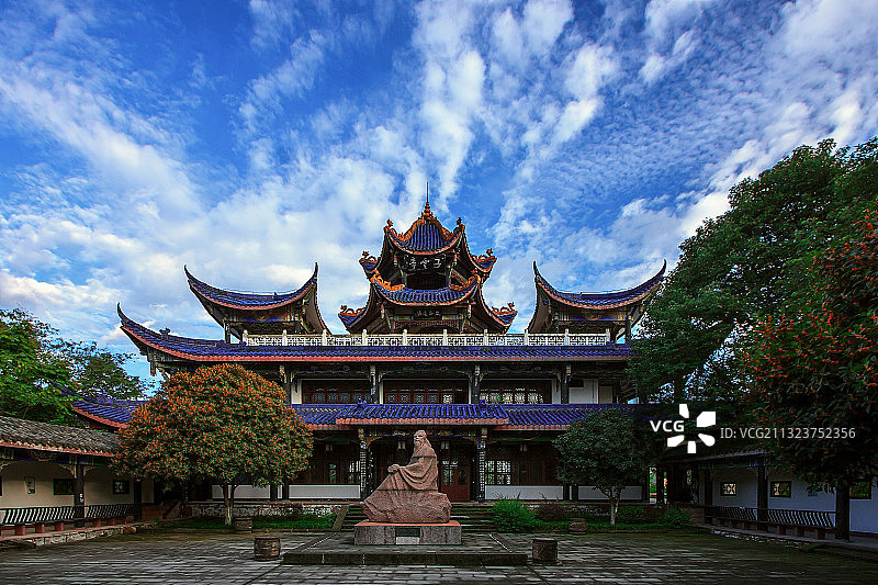 西蜀子云亭图片素材