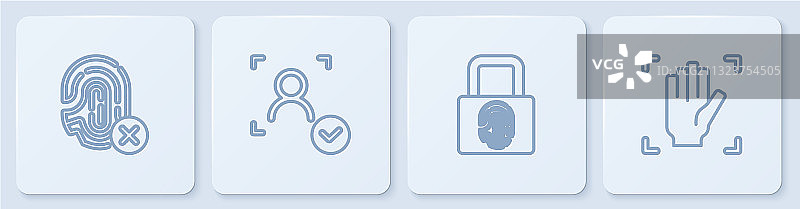 拒绝指纹图片素材