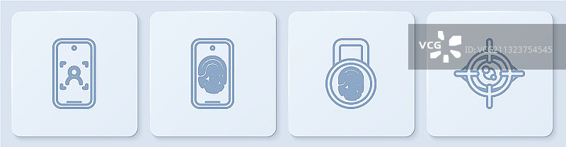 手机人脸识别指纹功能图片素材