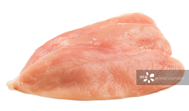 白色背景上的肉特写图片素材