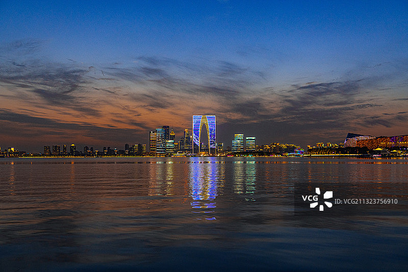 金鸡湖景区-金鸡湖音乐喷泉 苏州图片素材