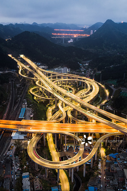 贵州省贵阳市黔春立交桥图片素材