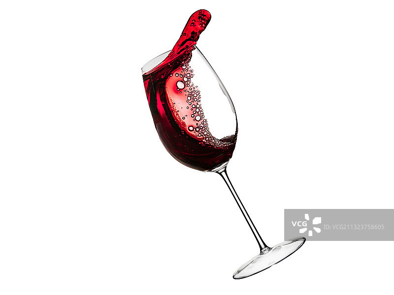 红酒特写，德国诺伊斯，白色背景图片素材