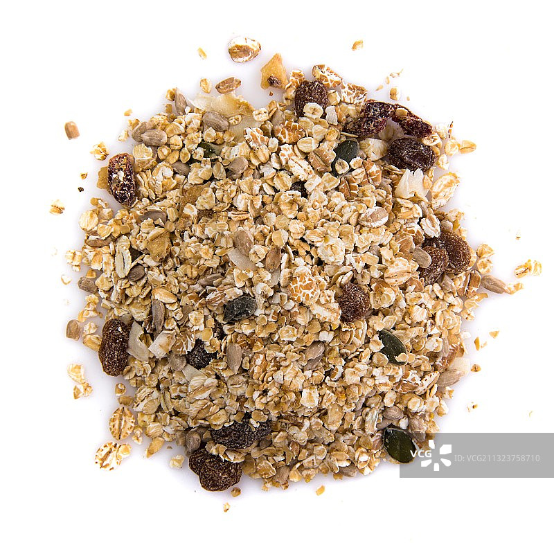 白色背景上的干货特写图片素材