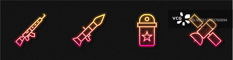 带瞄准镜的狙击步枪火箭图片素材