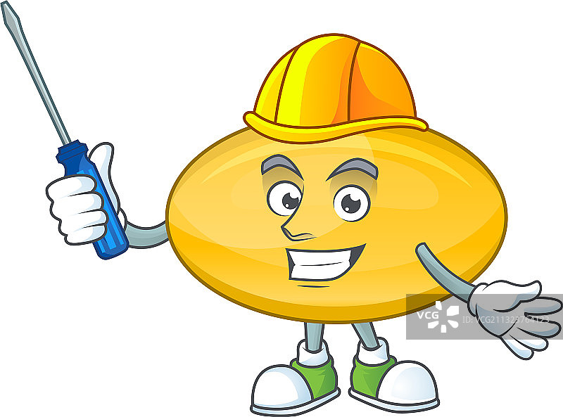 以吉祥物形式展示的智能汽车油胶囊图片素材