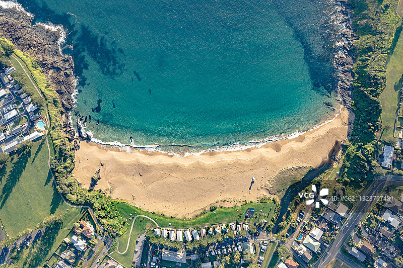 国外城市滨海与沙滩航拍图片素材
