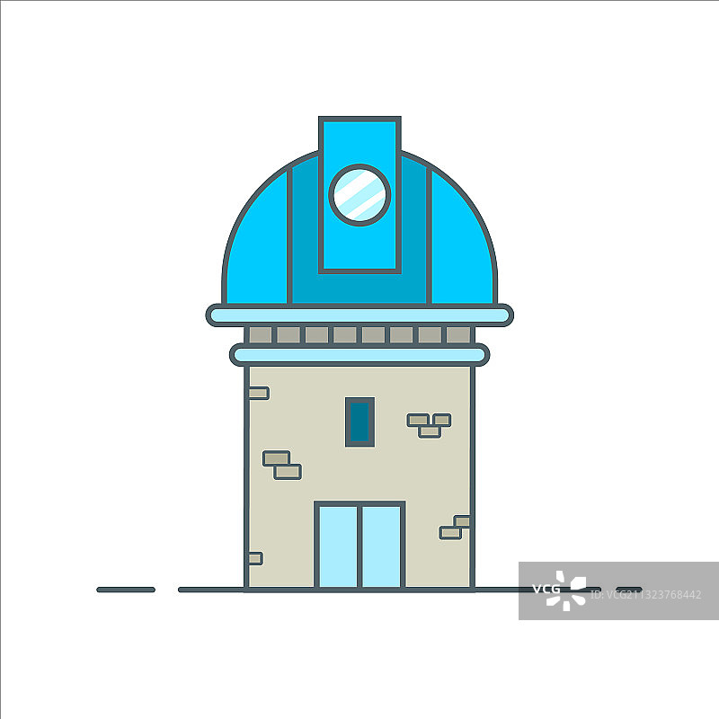 用于太空天文学图标的天文台望远镜图片素材