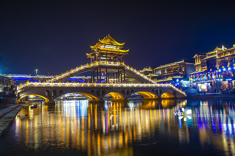 湖南凤凰古城风光图片素材