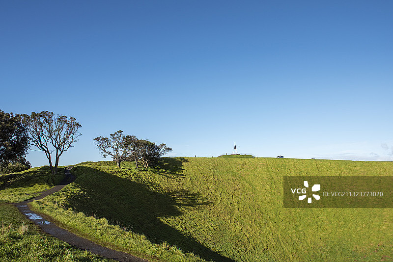 新西兰奥克兰伊甸山火山口图片素材