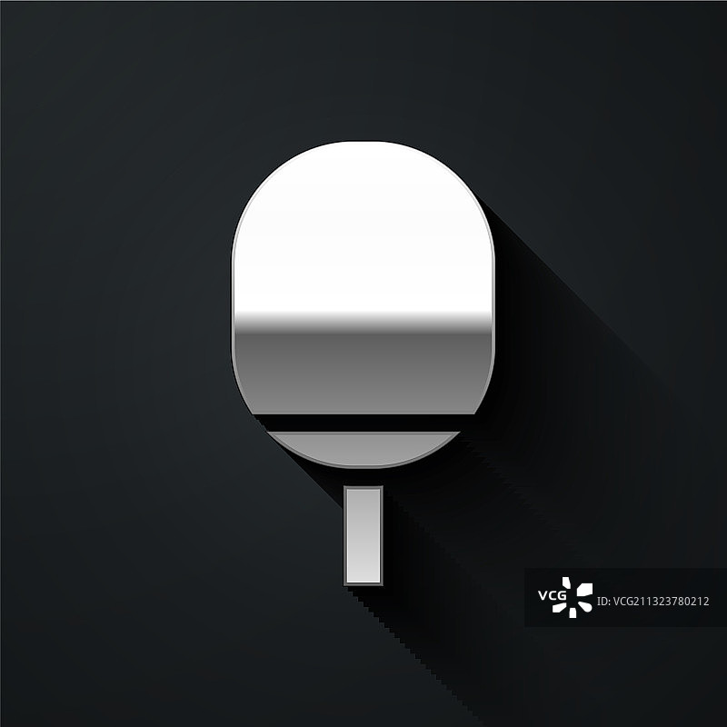 银色乒乓球拍图标图片素材