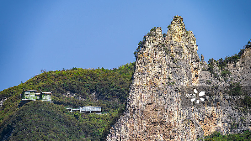 巫峡神女峰图片素材