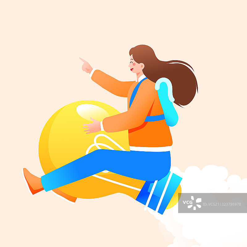 卡通在线教育网课学习课程培训补习开学季新学期升学高考矢量插画图片素材