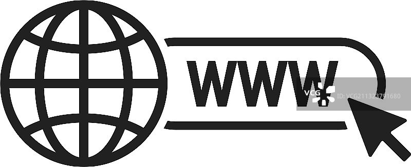 全球网站图标、地球和箭头按钮站点页面图片素材