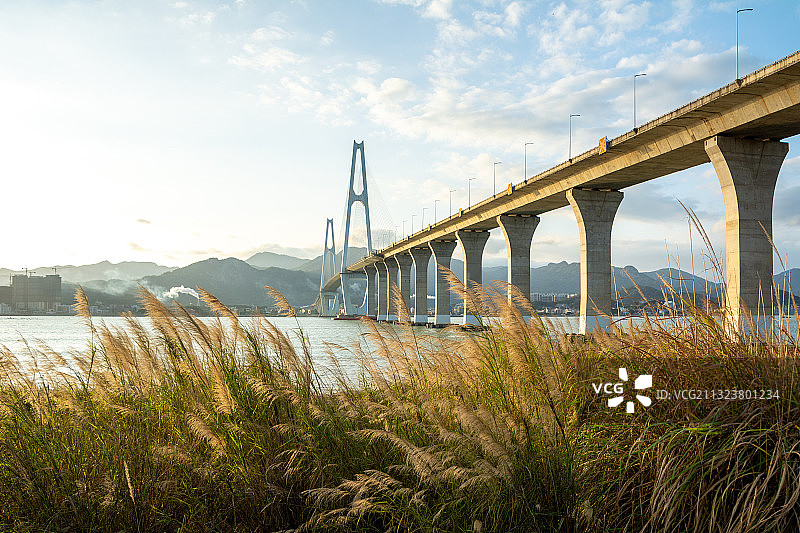 琅岐闽江大桥，福州琅岐岛风光，马尾区，琅岐，琅岐镇，琅岐岛图片素材