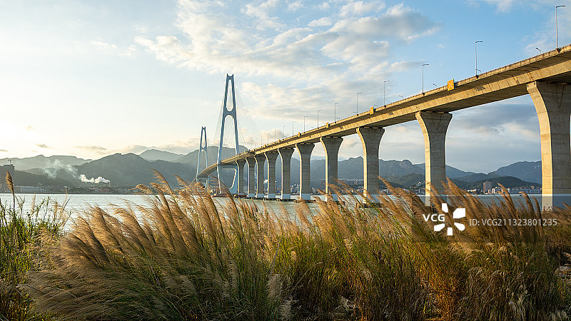 琅岐闽江大桥，福州琅岐岛风光，马尾区，琅岐，琅岐镇，琅岐岛图片素材