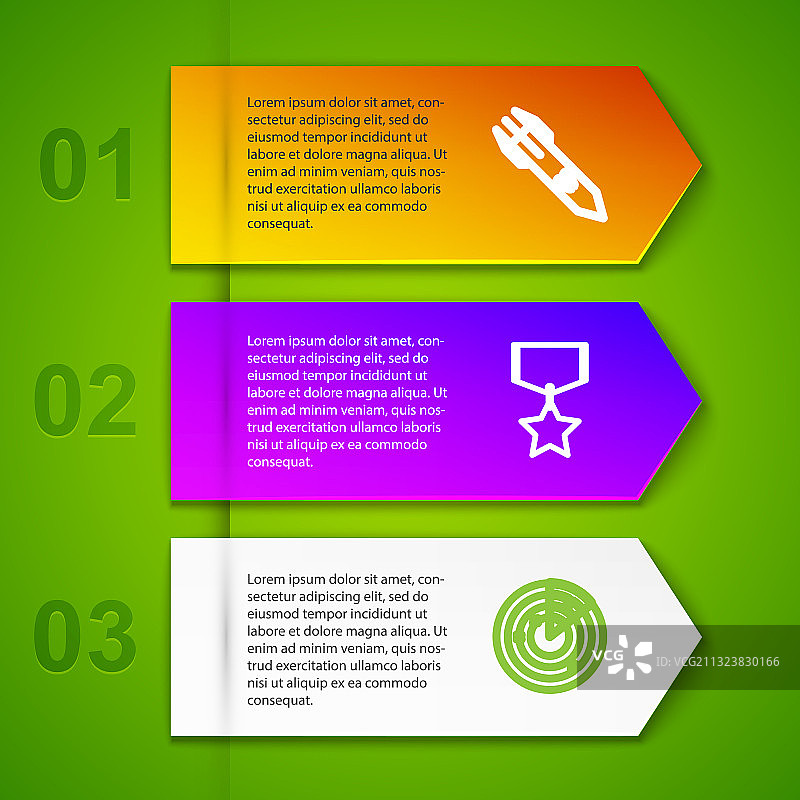 生化危害火箭和军功奖章线条图标图片素材