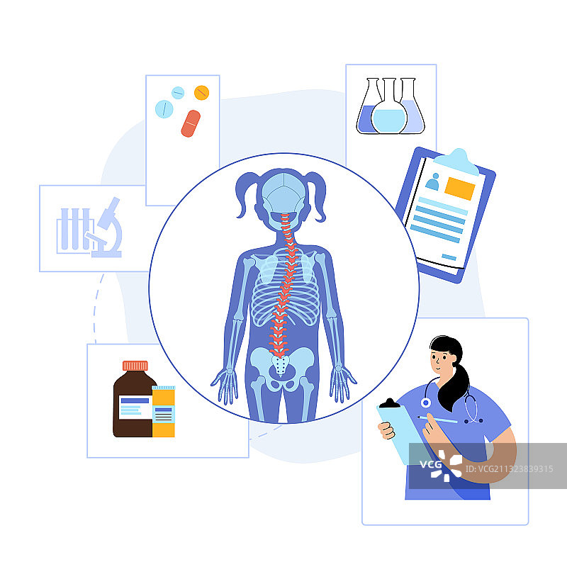 脊椎Logo模板图片素材