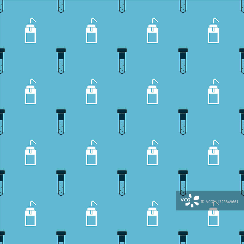 试管烧瓶化学实验套装图片素材