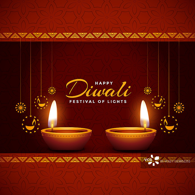 闪亮的排灯节庆典图片素材