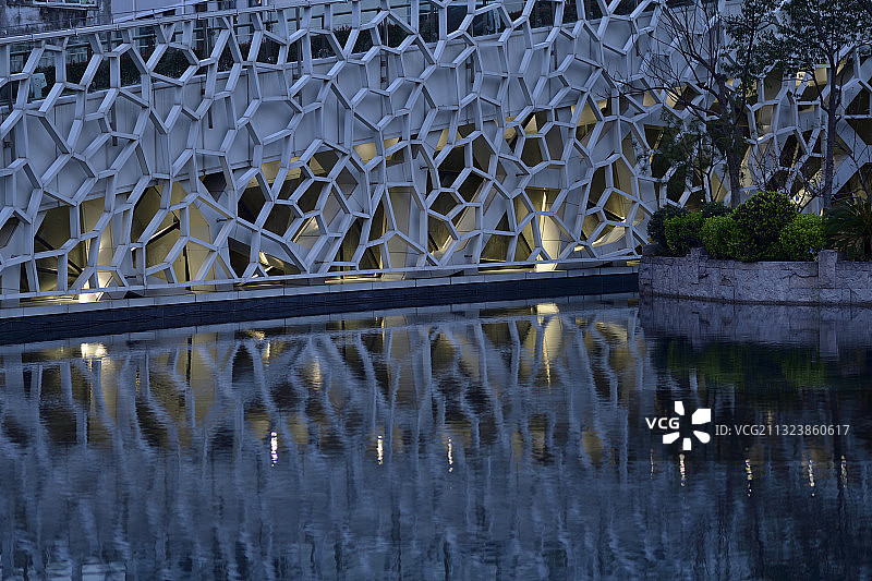 水边的建筑图片素材